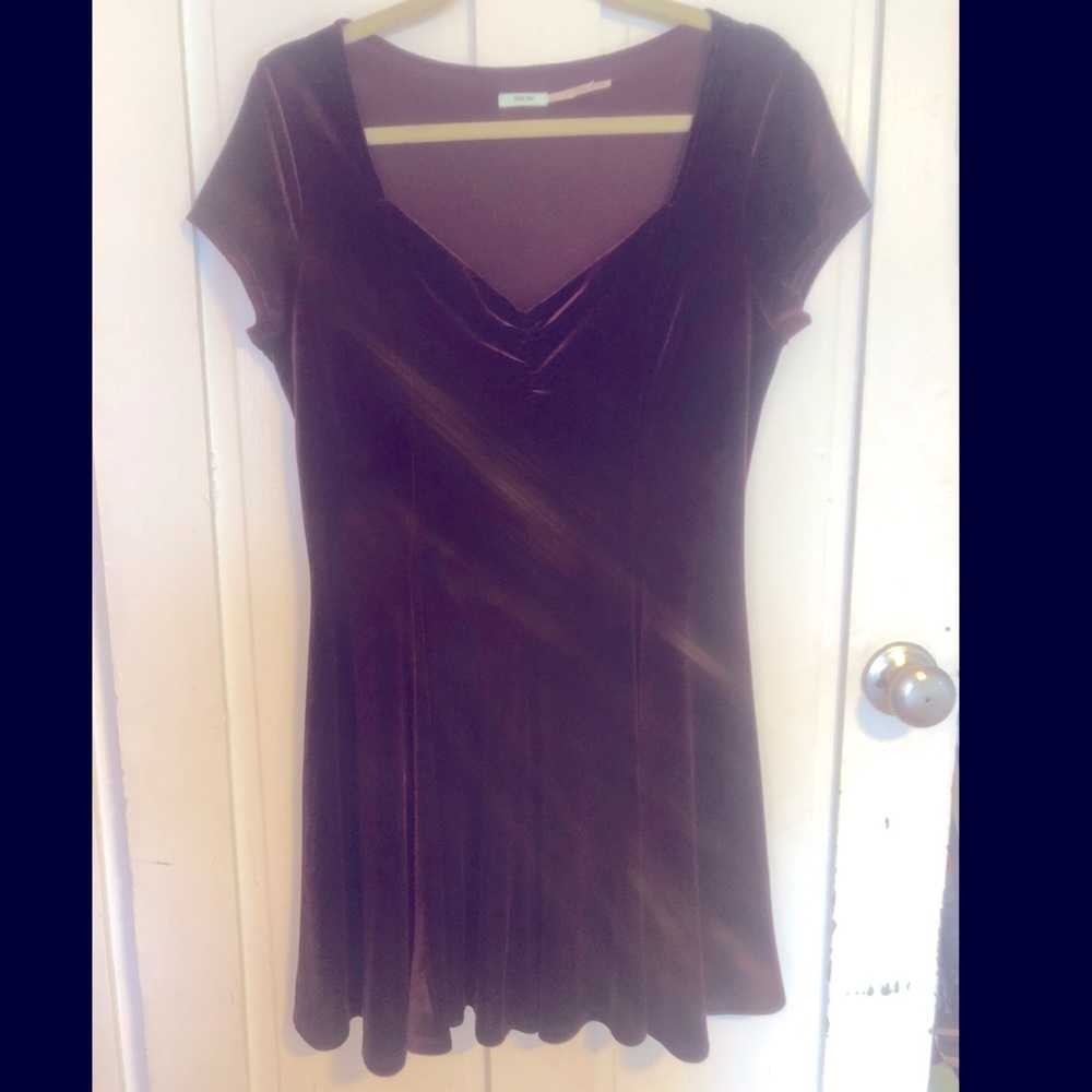 Kimchi Blue velvet mini dress